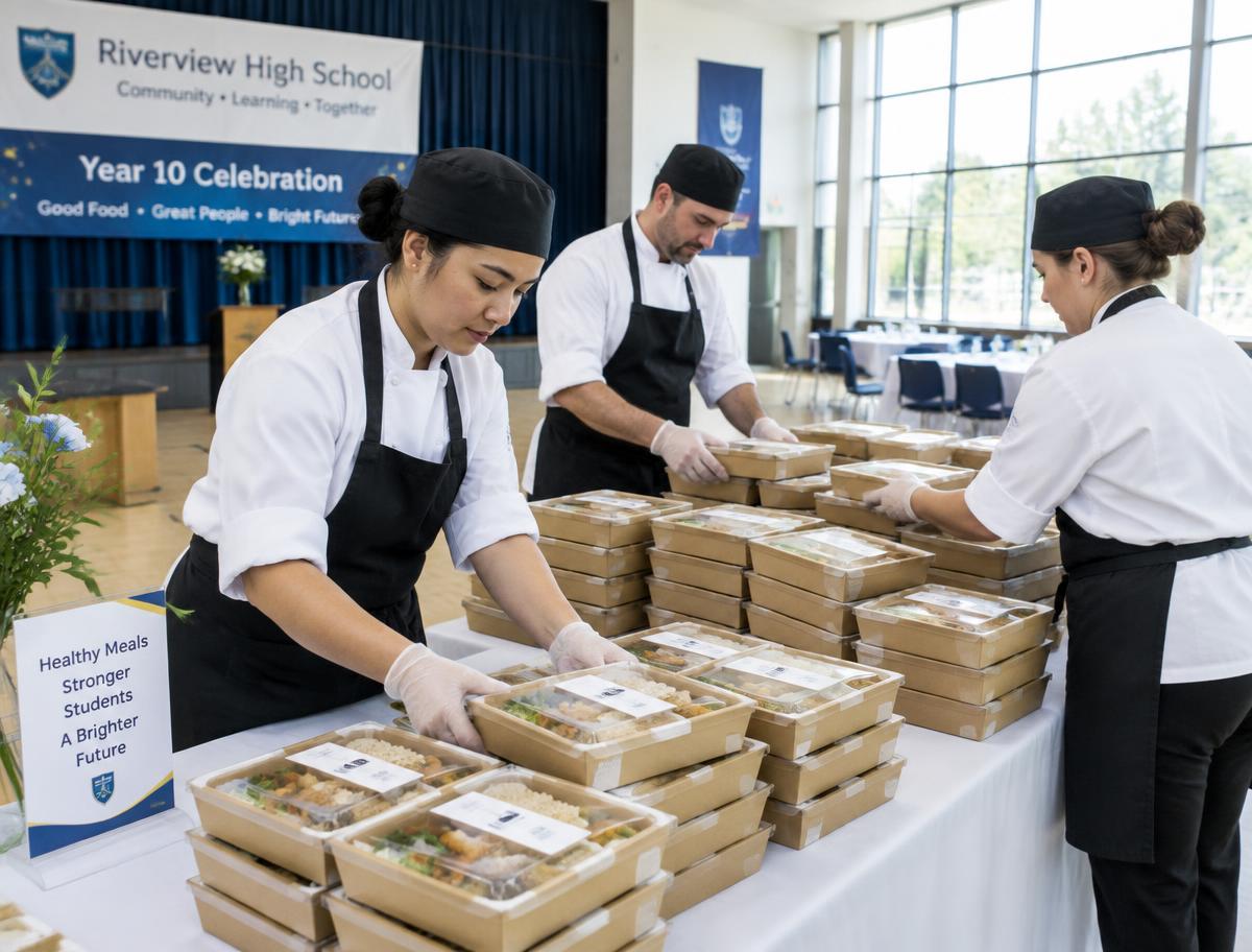 Tim IDN Edu Catering menyiapkan konsumsi kegiatan
